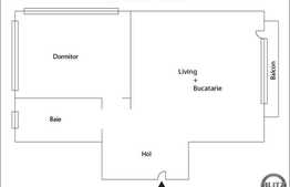 2 camere, 49 mp, etaj intermediar! Finalizare noiembrie 2016!