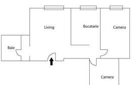 Apartament cu 3 camere, 67 mp , 8 mp balcon si 2 locuri de parcare