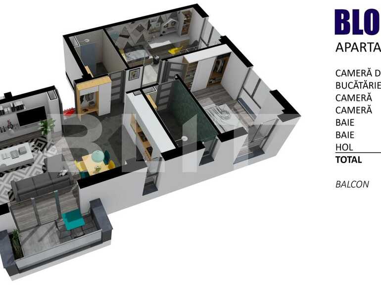 Apartament de vânzare 3 camere Floreşti - 89627AV | BLITZ Cluj-Napoca | Poza1