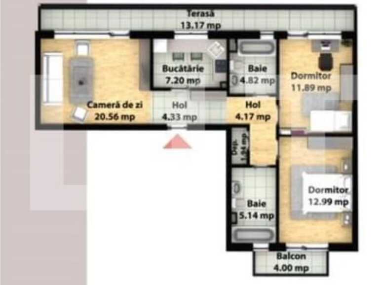 Apartament de vânzare 3 camere Floreşti - 89700AV | BLITZ Cluj-Napoca | Poza1