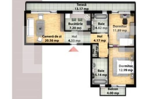 Apartament de vânzare 3 camere Floreşti - 89700AV | BLITZ Cluj-Napoca | Poza1