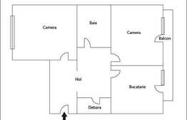 Vanzare 2 camere, 64 mp, recent renovat, mobilat si utilat complet