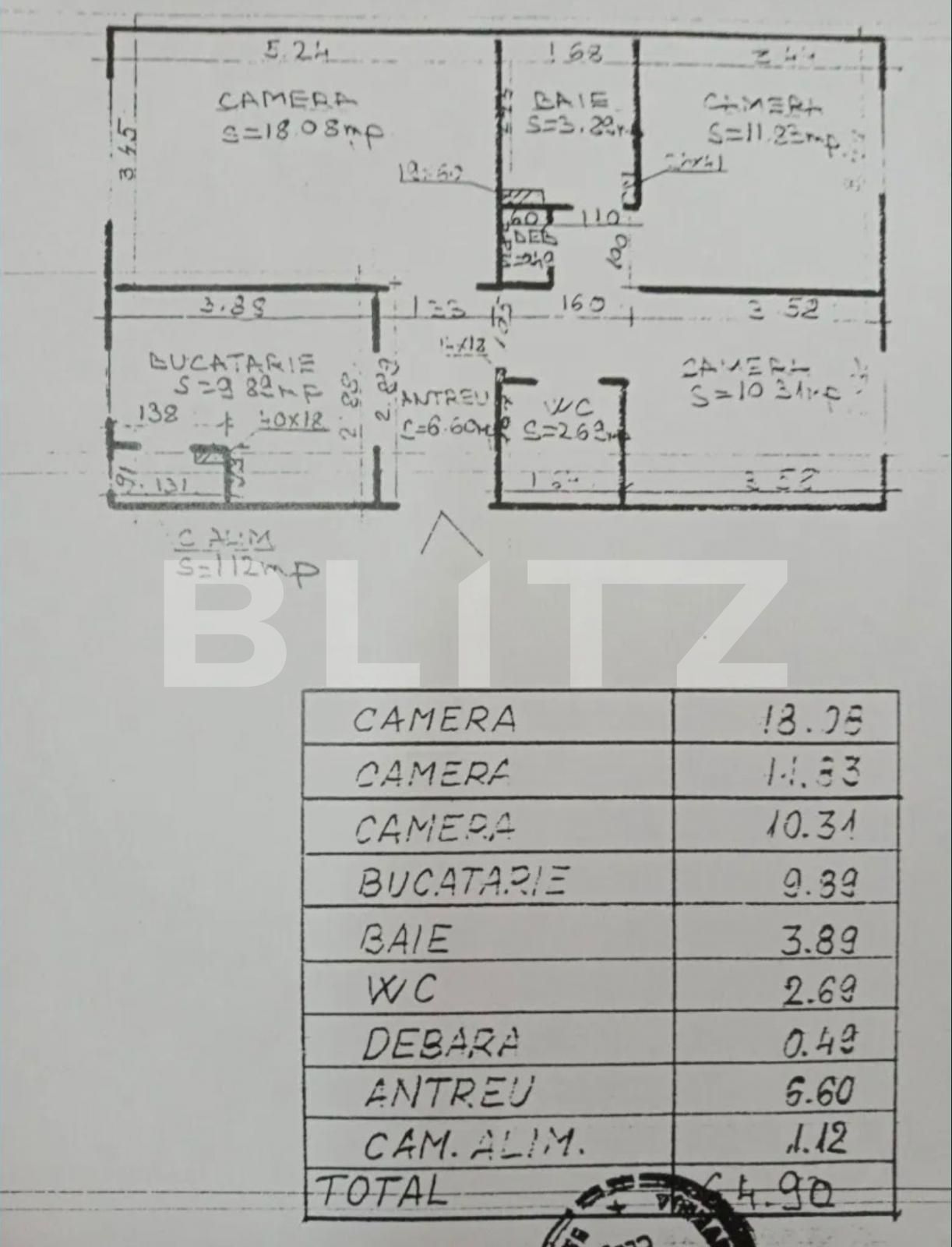 Apartament de vânzare 3 camere Zorilor - 90001AV | BLITZ Cluj-Napoca | Poza1