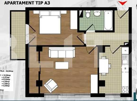 Apartament de vânzare 2 camere Semicentral - 9001AV | BLITZ Cluj-Napoca | Poza1