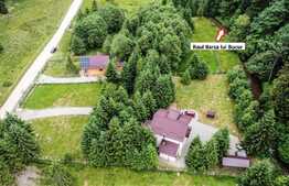 Casa de vanzare cu 6 dormitoare, parter open space, in zona Plaiul Foii, Zarnesti, suprafata utila 270mp, priveliste superba munte Piatra Craiului, teren generos cu brazi, acces la raul Barsa