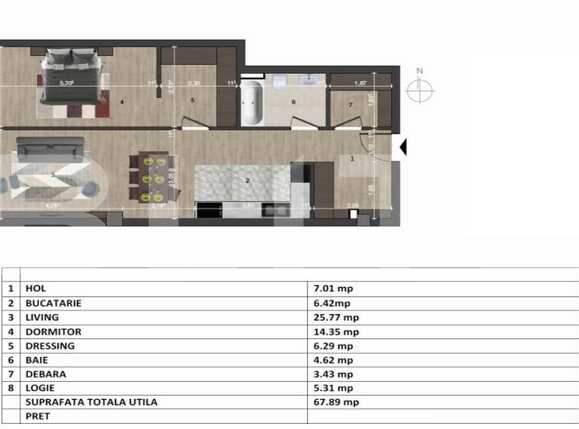 Apartament de vânzare 2 camere Europa - 90259AV | BLITZ Cluj-Napoca | Poza1