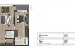 Apartament 2 camere, 68 mp, 2 bai, etaj intermediar, imobil nou