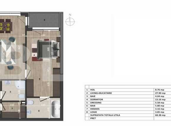 Apartament de vânzare 2 camere Europa - 90262AV | BLITZ Cluj-Napoca | Poza1