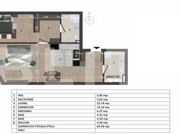 Apartament de vânzare 2 camere Europa - 90264AV | BLITZ Cluj-Napoca | Poza1