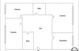 Vanzare apartament 3 camere, 64 mp, decomandat, zona strazii Observatorului