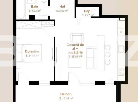 Apartament de vânzare 2 camere Floreşti - 90346AV | BLITZ Cluj-Napoca | Poza1