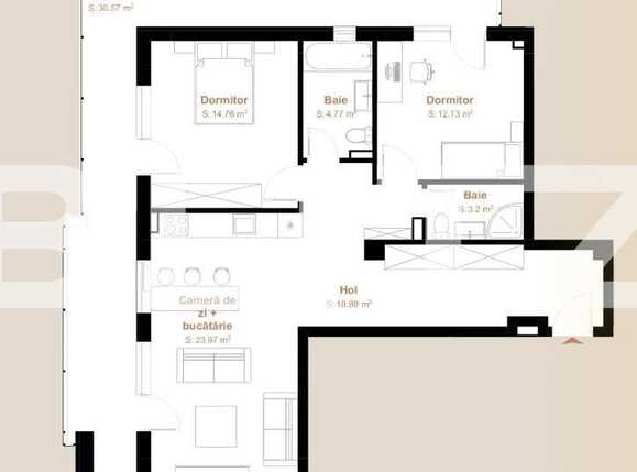 Apartament de vânzare 3 camere Floreşti - 90349AV | BLITZ Cluj-Napoca | Poza1