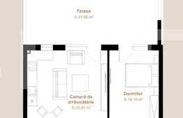 Apartament 2 camere, 54,15 mp + terasa 47,85 mp, zona exclusivista Vivo