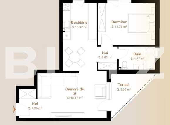 Apartament de vânzare 2 camere Floreşti - 90358AV | BLITZ Cluj-Napoca | Poza1