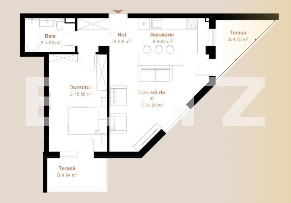 Apartament de vânzare 2 camere Floreşti - 90359AV | BLITZ Cluj-Napoca | Poza1