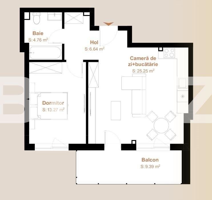 Apartament de vânzare 2 camere Floreşti - 90361AV | BLITZ Cluj-Napoca | Poza1