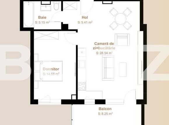 Apartament de vânzare 2 camere Floreşti - 90365AV | BLITZ Cluj-Napoca | Poza1