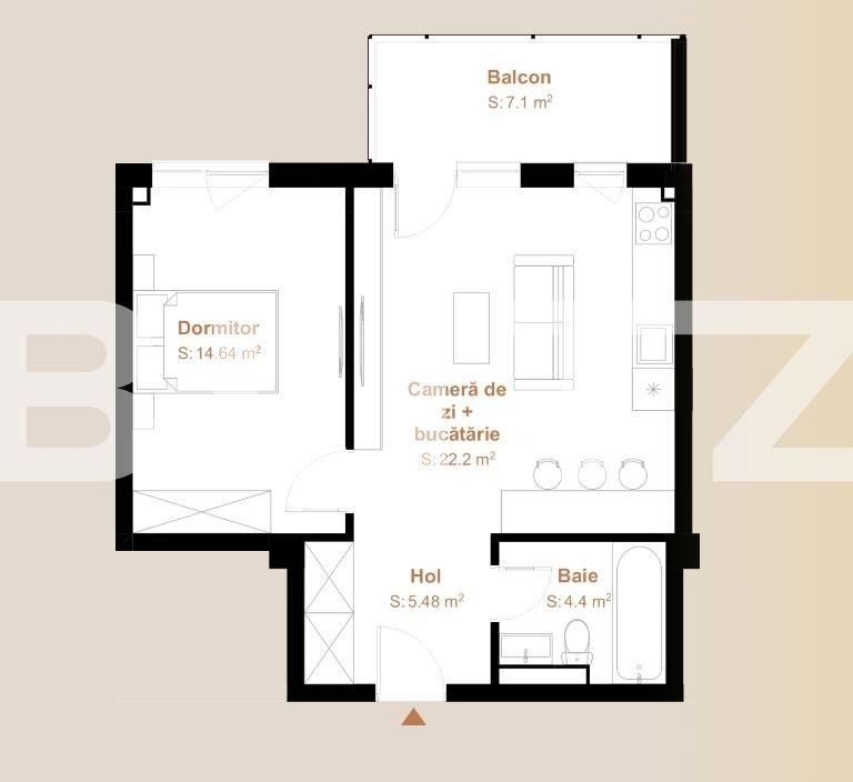 Apartament de vânzare 2 camere Floreşti - 90366AV | BLITZ Cluj-Napoca | Poza1