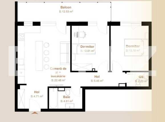 Apartament de vânzare 3 camere Floreşti - 90374AV | BLITZ Cluj-Napoca | Poza1