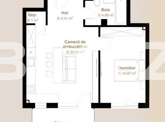 Apartament de vânzare 2 camere Floreşti - 90379AV | BLITZ Cluj-Napoca | Poza1