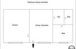 Vanzare apartament 2 camere, 48 mp, zona ultracentrala!