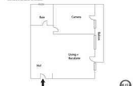 Mansarda cu 2 camere, 48 mp, loc parcare cu CF, zona strazii Somesului!