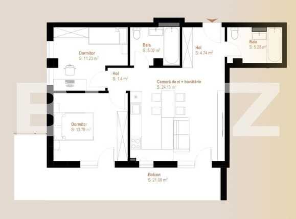 Apartament de vânzare 3 camere Floreşti - 90421AV | BLITZ Cluj-Napoca | Poza1