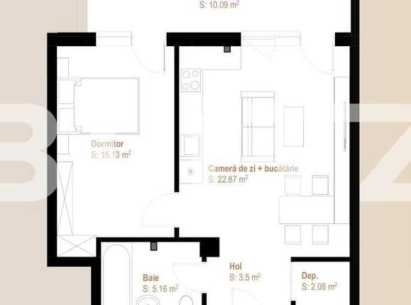 Apartament de vânzare 2 camere Floreşti - 90423AV | BLITZ Cluj-Napoca | Poza1