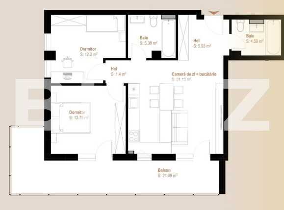 Apartament de vânzare 3 camere Floreşti - 90426AV | BLITZ Cluj-Napoca | Poza1