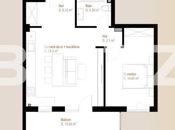 Apartament de vânzare 2 camere Floreşti - 90430AV | BLITZ Cluj-Napoca | Poza1