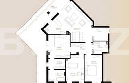 Apartament 4 camere, 119,69 mp + terasa 152,92 mp, zona Vivo