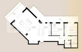 Apartament 3 camere, 107,48 mp + terasa 68,94 mp, zona Vivo