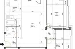 3 camere, 74 mp utili, 50 mp TERASA, zona Tauti! Boxa plus loc parcare cu CF!