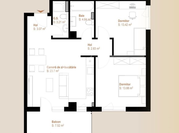 Apartament de vânzare 3 camere Floreşti - 90457AV | BLITZ Cluj-Napoca | Poza5