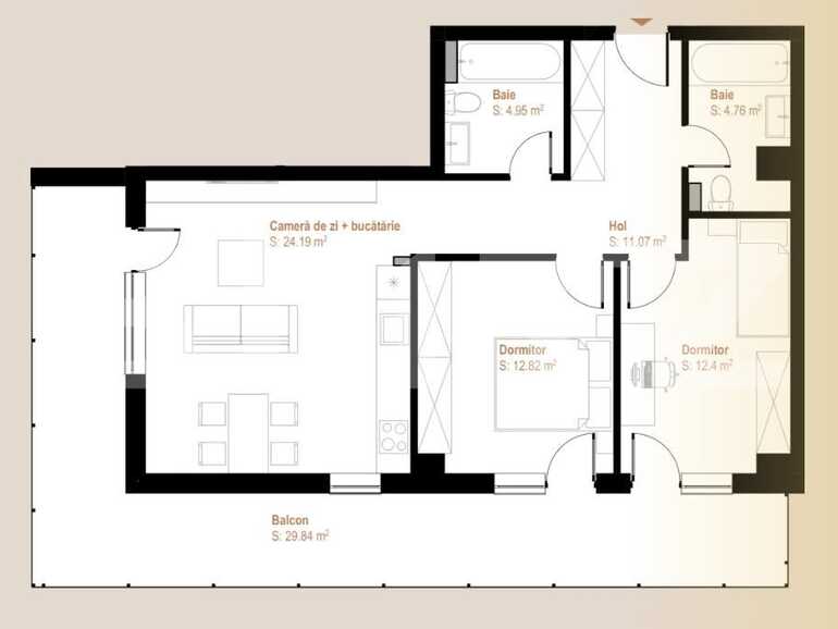 Apartament de vânzare 3 camere Floreşti - 90457AV | BLITZ Cluj-Napoca | Poza1