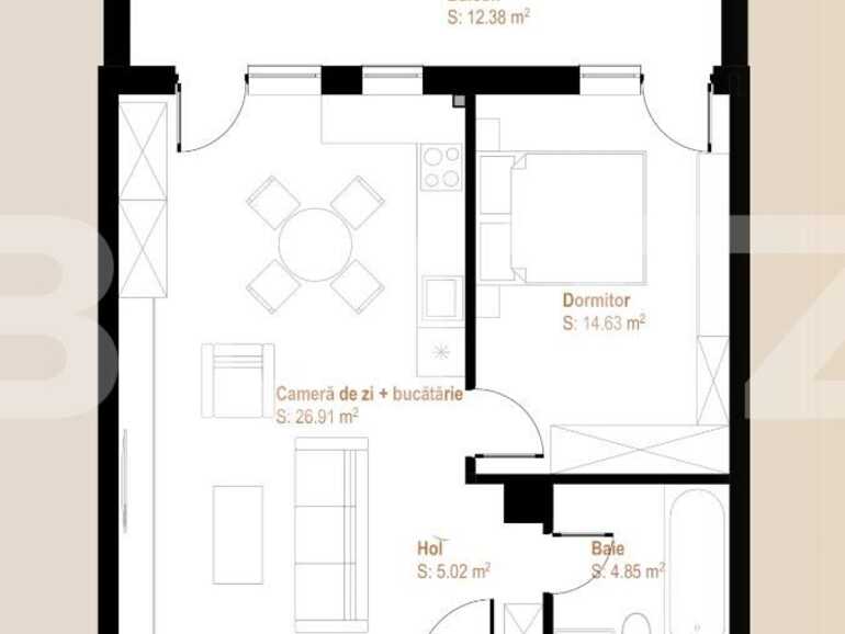 Apartament de vânzare 2 camere Floreşti - 90458AV | BLITZ Cluj-Napoca | Poza1