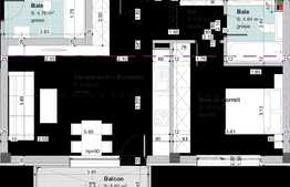 Apartament 49 mp 2 camere zona Regal