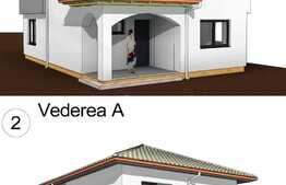 Casa individuala, semifinisata, 110 mp, teren de 460 mp, Dezmir