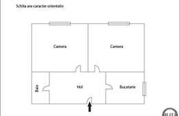 Vanzare apartament 2 camere, 50 mp, decomandat, loc parcare, zona strazii Horea