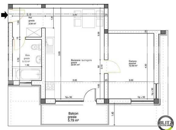 Apartament de vânzare 2 camere Floreşti - 9054AV | BLITZ Cluj-Napoca | Poza8