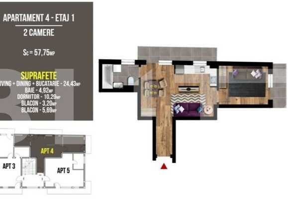 Apartament de vânzare 2 camere Floreşti - 90645AV | BLITZ Cluj-Napoca | Poza1