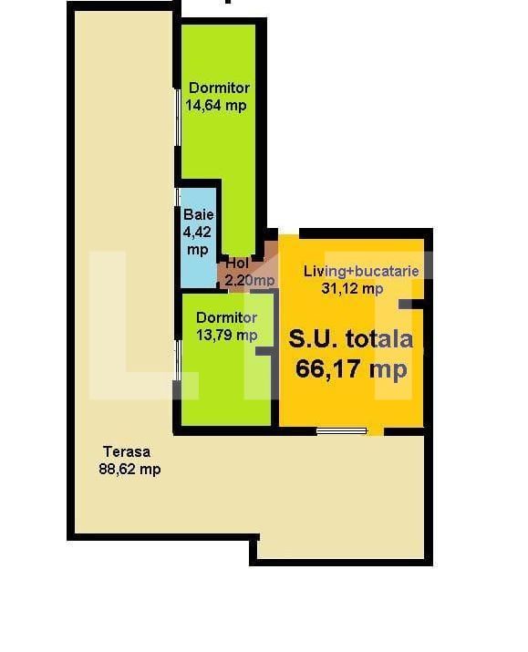Comision 0%! Penthouse la cheie, 3 camere, terasa 88 mp, zona VIVO