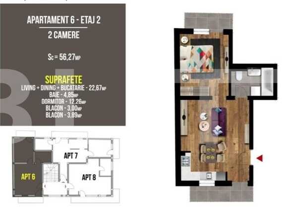 Apartament de vânzare 2 camere Floreşti - 90648AV | BLITZ Cluj-Napoca | Poza1