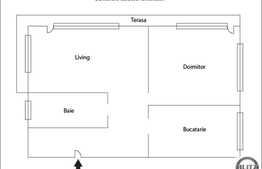 Apartament 2 camere, 60 mp, decomandat, zona livada Pomet