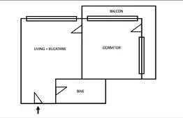 Apartament 2 camere, 48 mp, etaj intermediar, zona Florilor