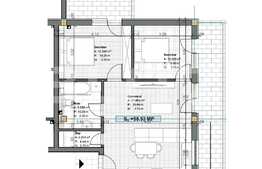Apartament 3 camere, 58 mp, semifinsat, parcare, zona Terra