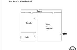 Vanzare 2 camere, 45.07 mp, decomandat, zona usor accesibila! Semifinisat!