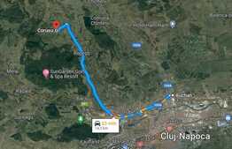 Teren intravilan 5150 mp, cu casa demolabila Corusu