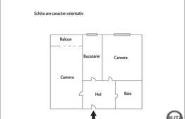 50 mp, 2 camere decomandate, zona strazii Dunarii. Garaj, loc de parcare si boxa