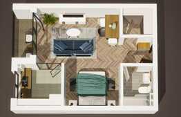  Garsoniera de 35 mp, balcon, zona Abatorului